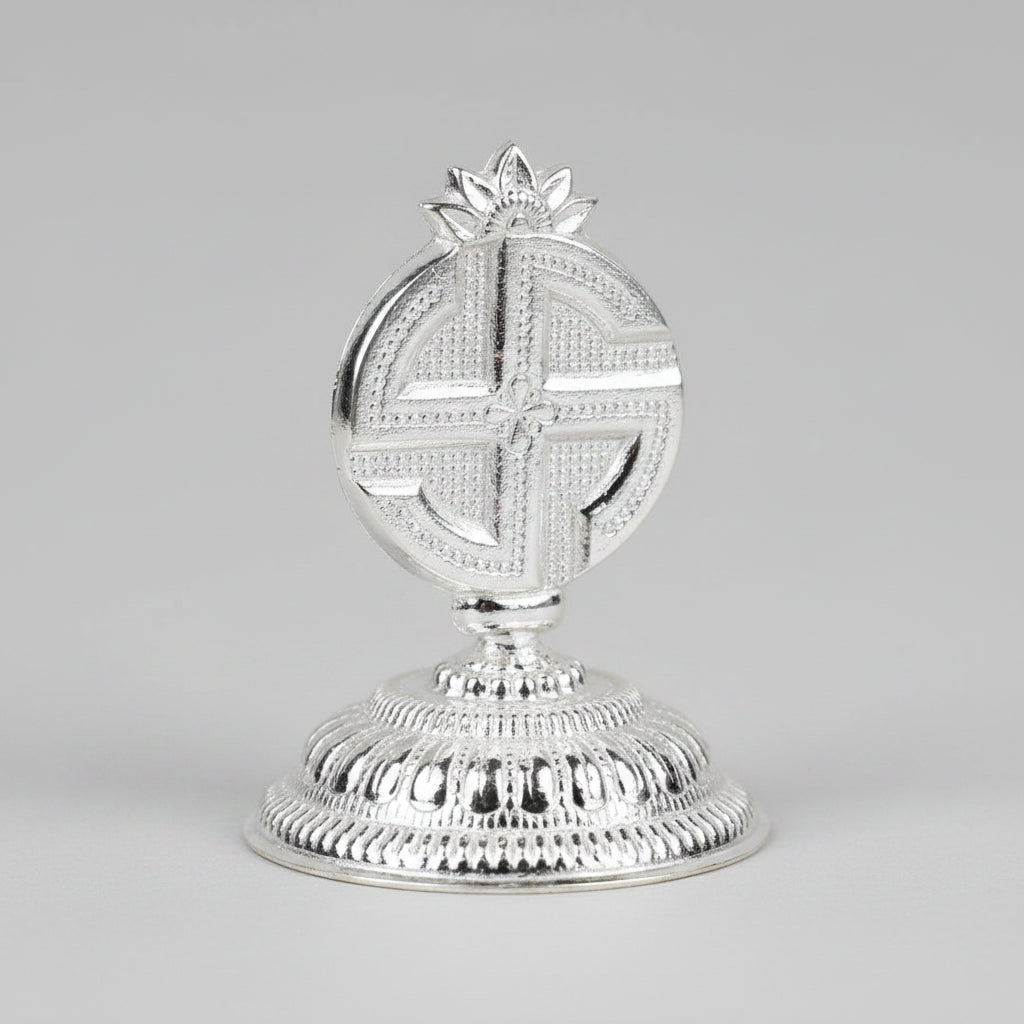 Swastik Incense Agarbatti Stand (925 Sterling Silver)