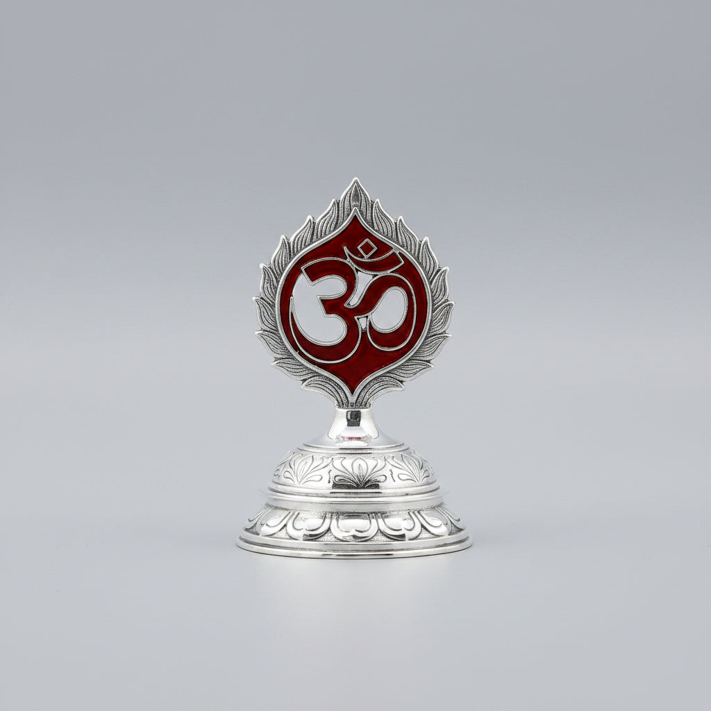 OM Incense Agarbatti Stand (925 Sterling Silver)