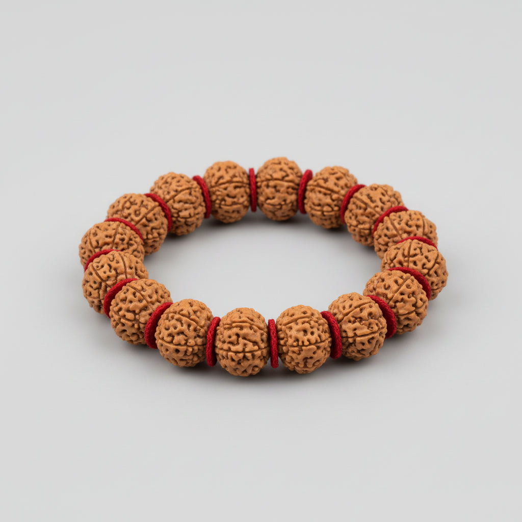 Collector 8 Mukhi Ganesha Java Bracelet-Silver Caps