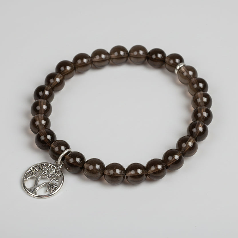 Smoky Quartz Life of Tree Bracelet
