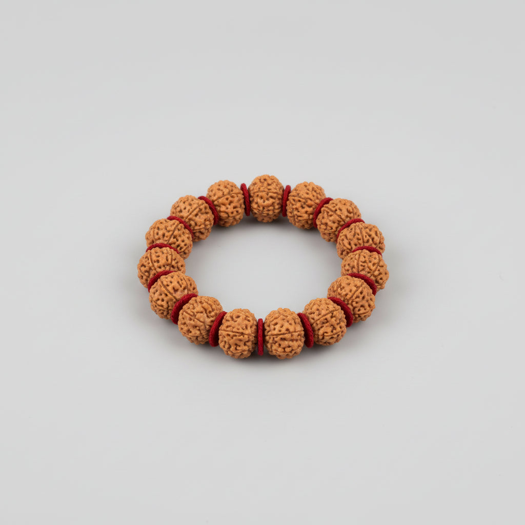 Collector 8 Mukhi Ganesha Java Bracelet-Woolen Spacers