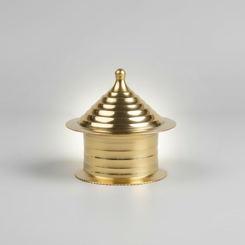 Brass Haldi Kumkum Container Kankavati-One Piece