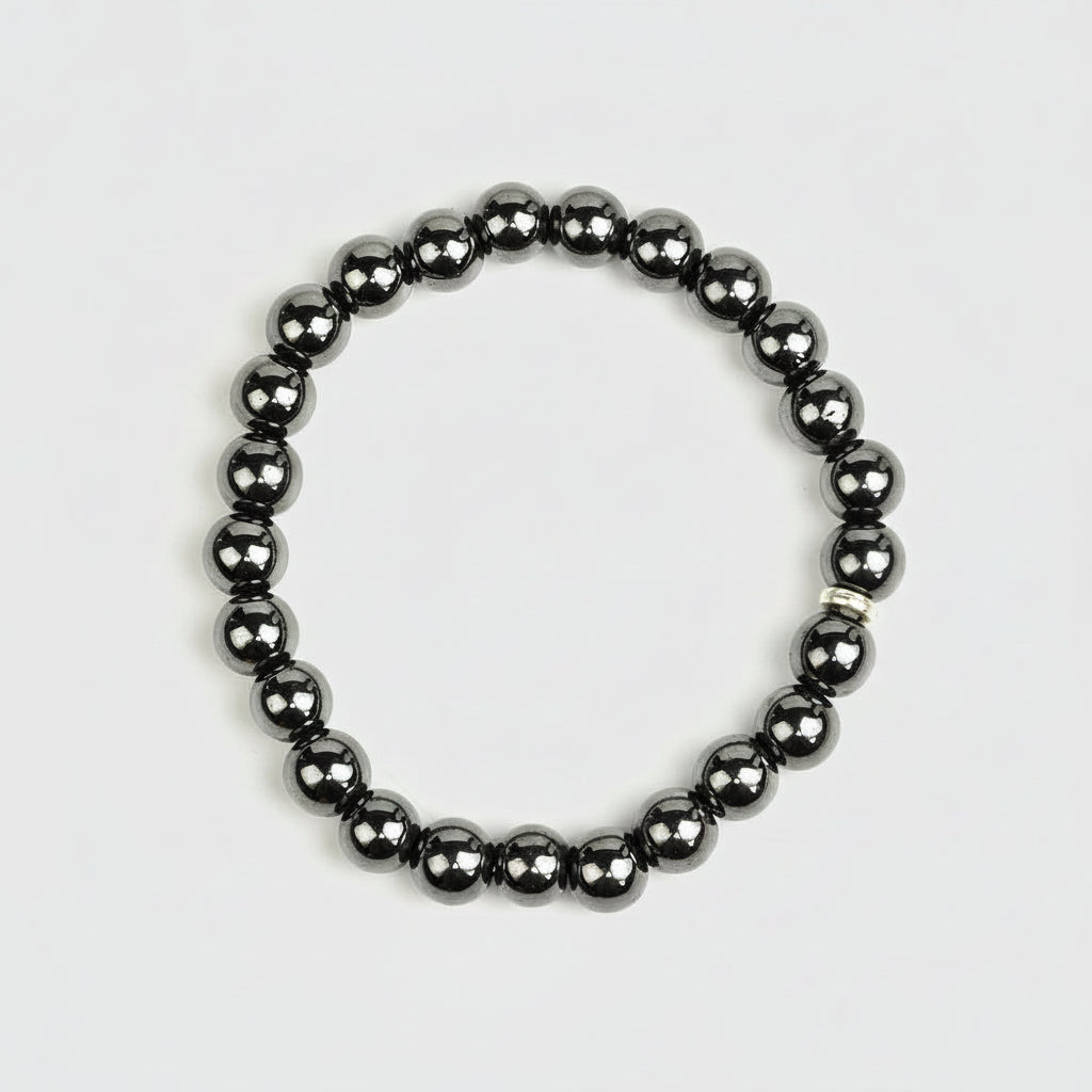 Natural Hematite Beads Bracelet-6 mm