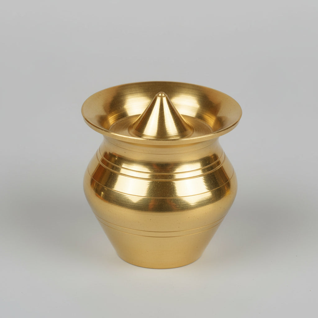 Kalash Design Agarbatti Brass Incense Stand-Small