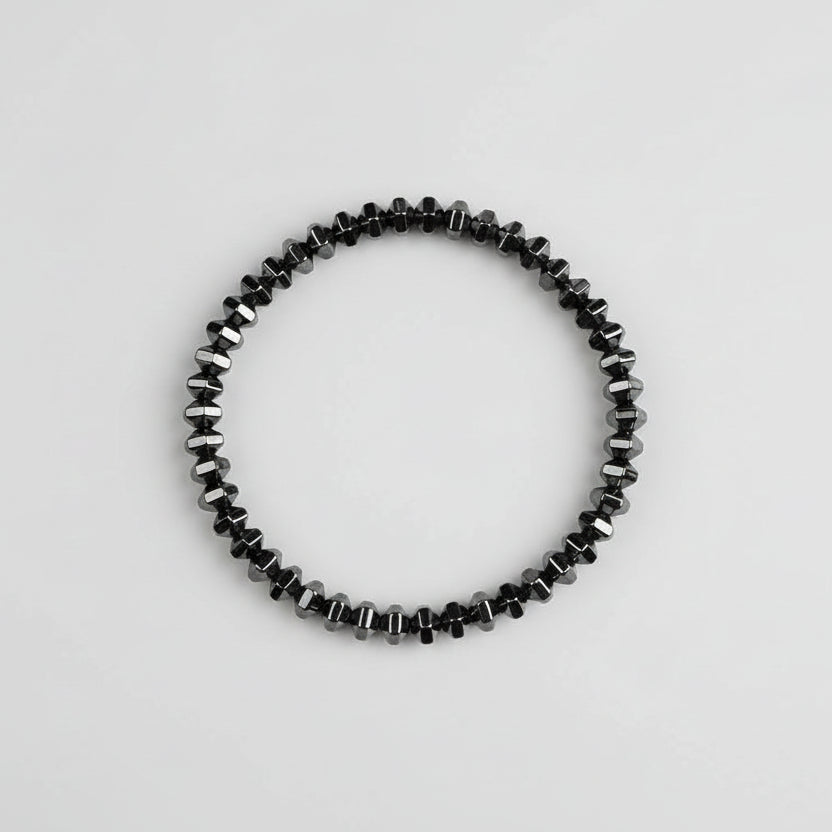 Hematite Hexagonal Beads Bracelet