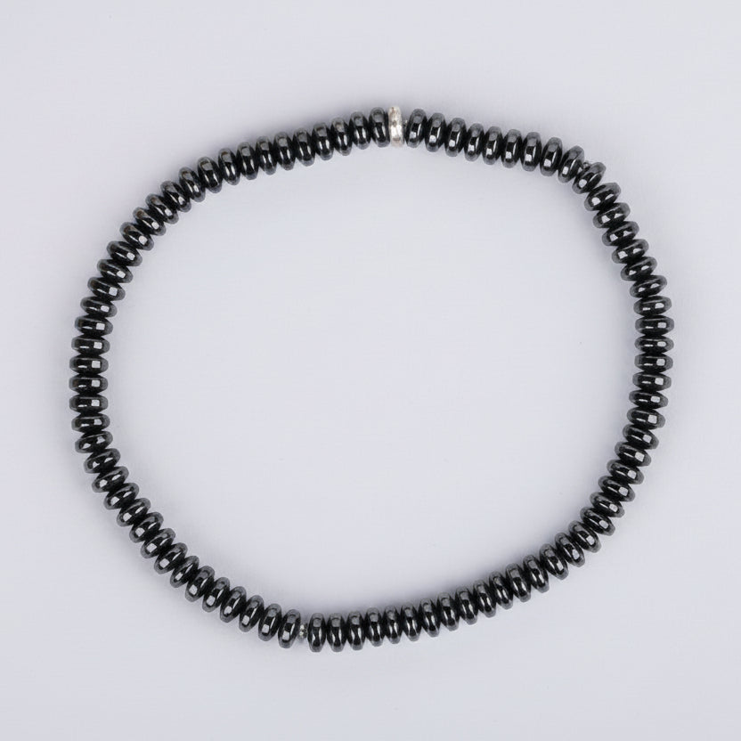 Hematite Button Beads Bracelet