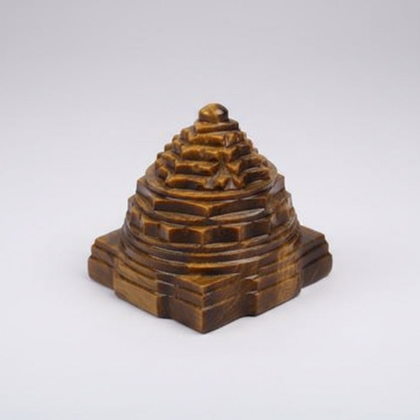Shree Yantra in Tiger Eye Stone 100 gms