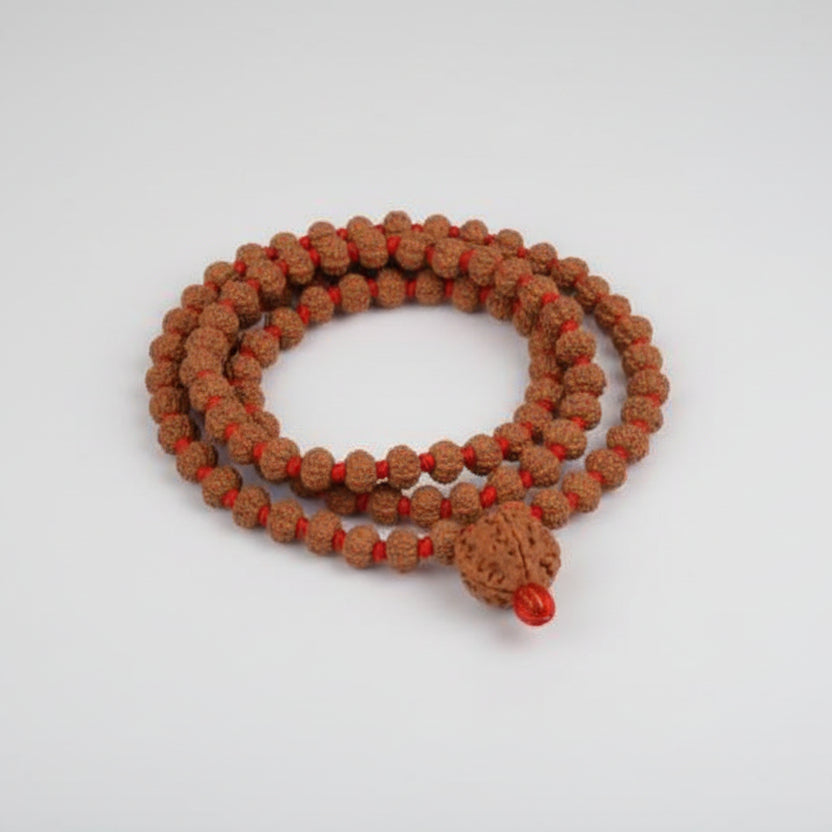 5 Mukhi Guru Mala (6 mm)-With Tassel