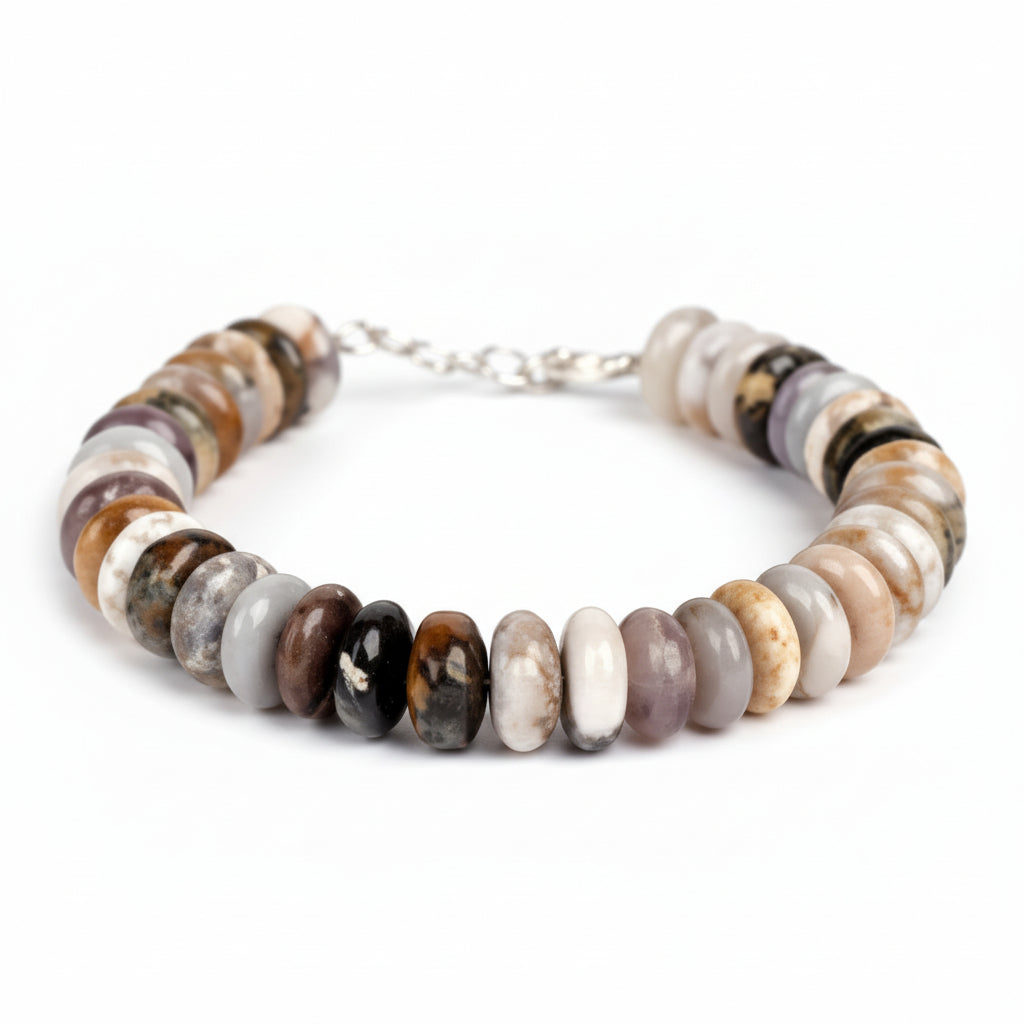 Opal Bracelet - Elliptical Beads-Thread