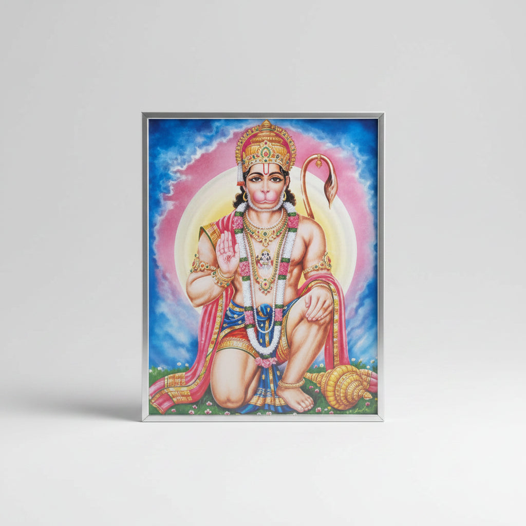 Lord Hanuman Photo Large I-With Frame II