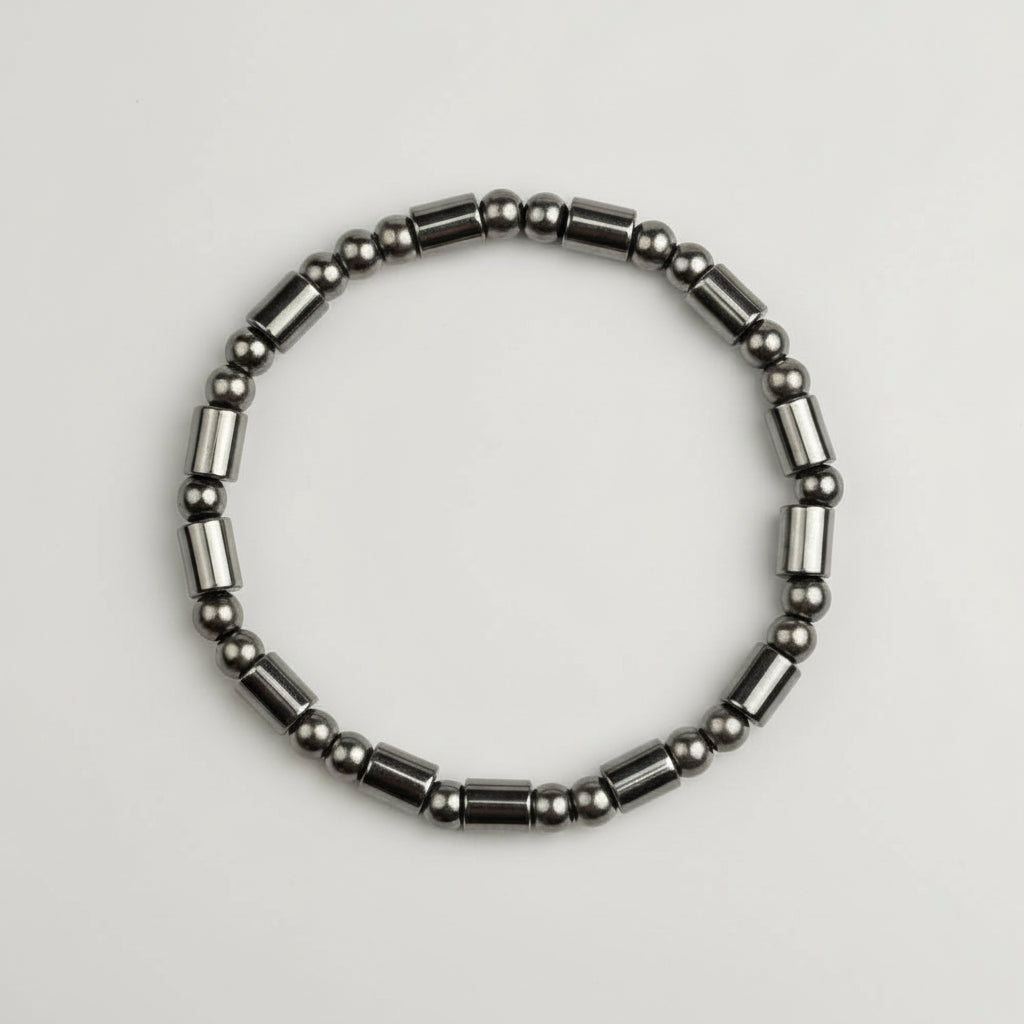 Hematite Fusion Beads Bracelet-Small