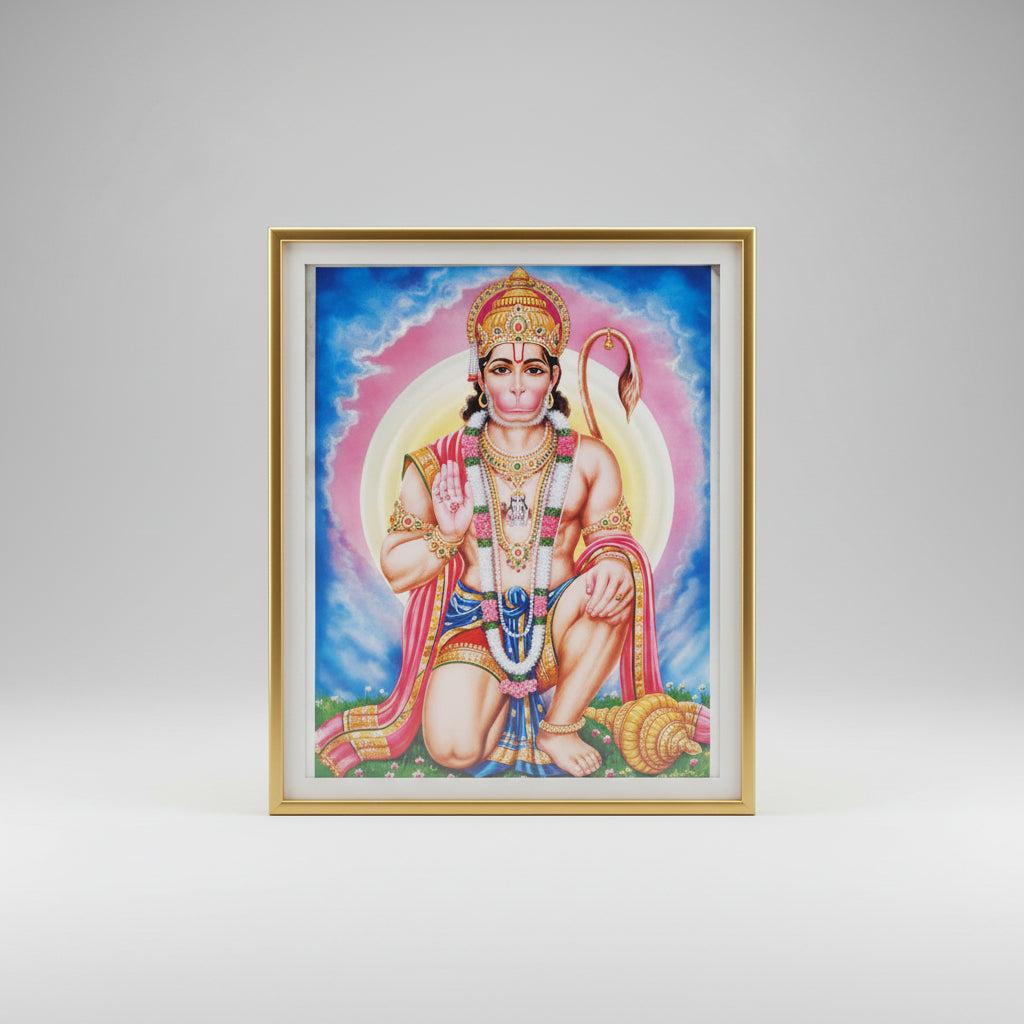 Lord Hanuman Photo Large I-With Frame II