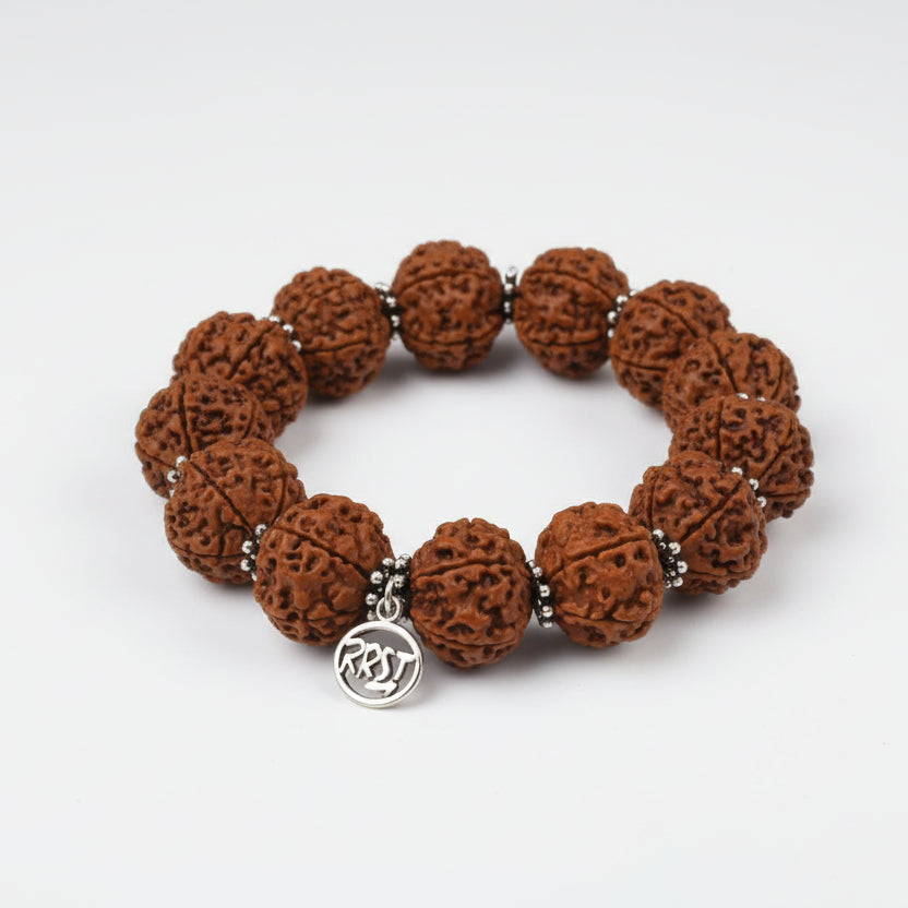 5 Mukhi Nepal Rudraksha Beads Bracelet - V