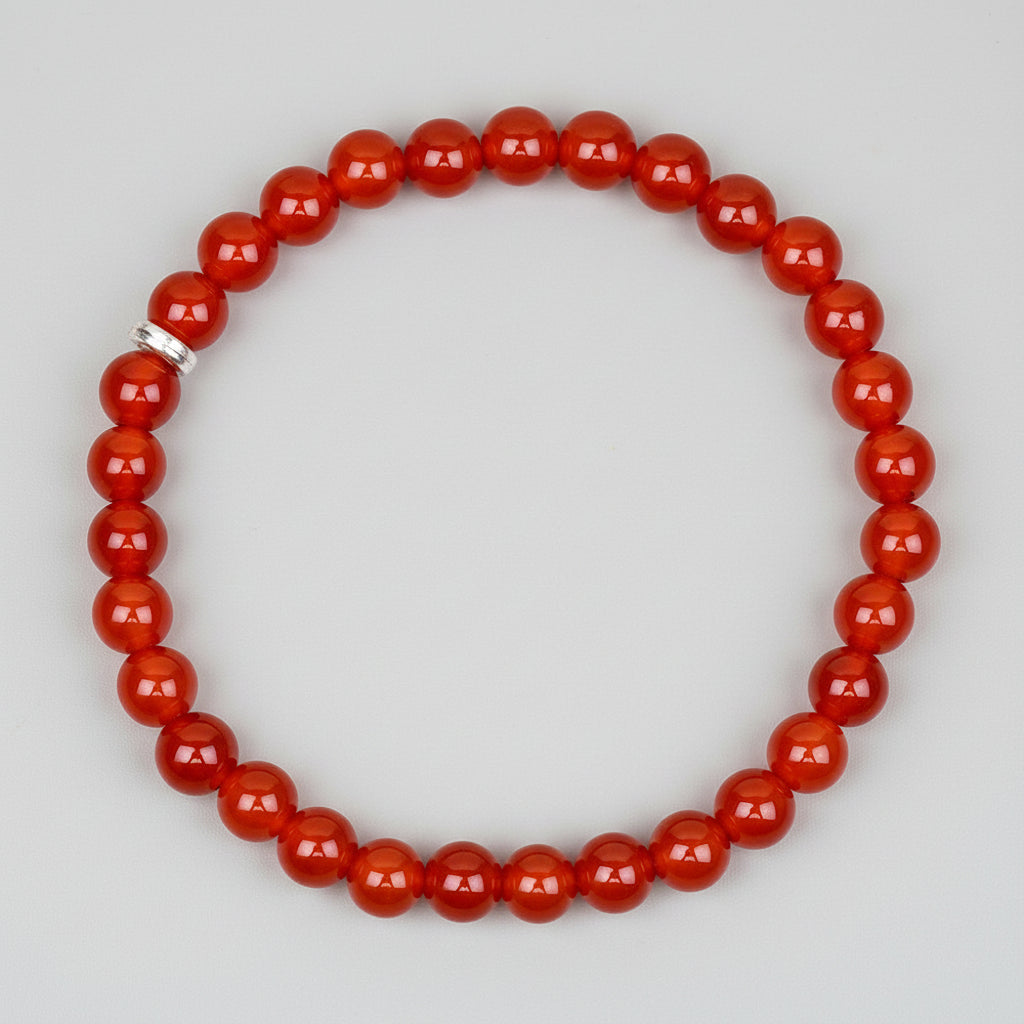 Natural Red Carnelian Bracelet-8 mm