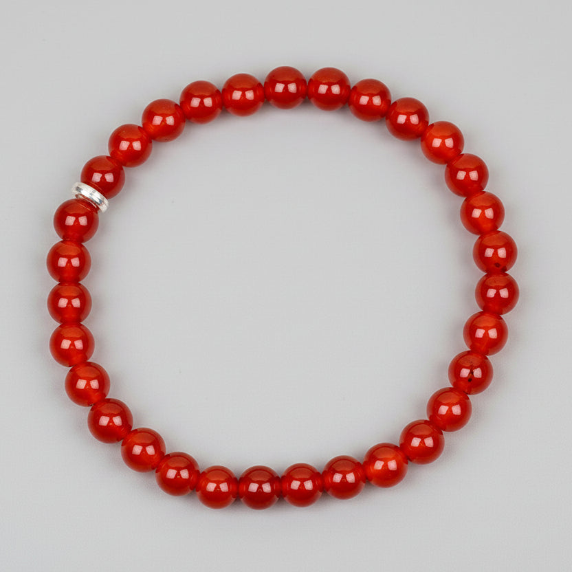Natural Red Carnelian Bracelet-10 mm