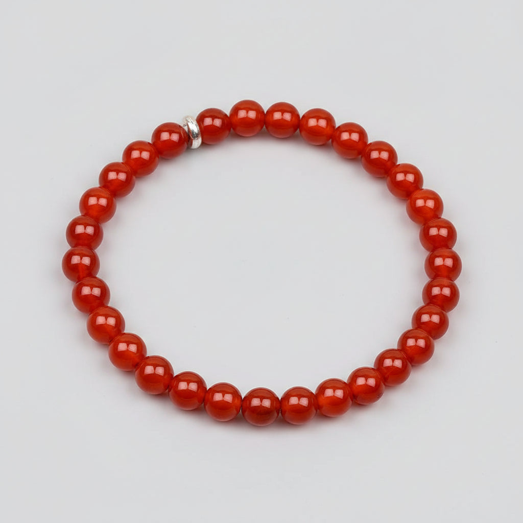 Natural Red Carnelian Bracelet-14 mm