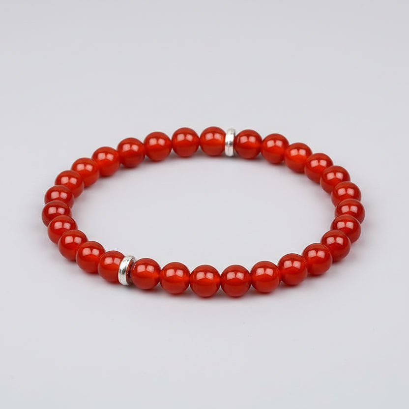 Natural Red Carnelian Bracelet-8 mm