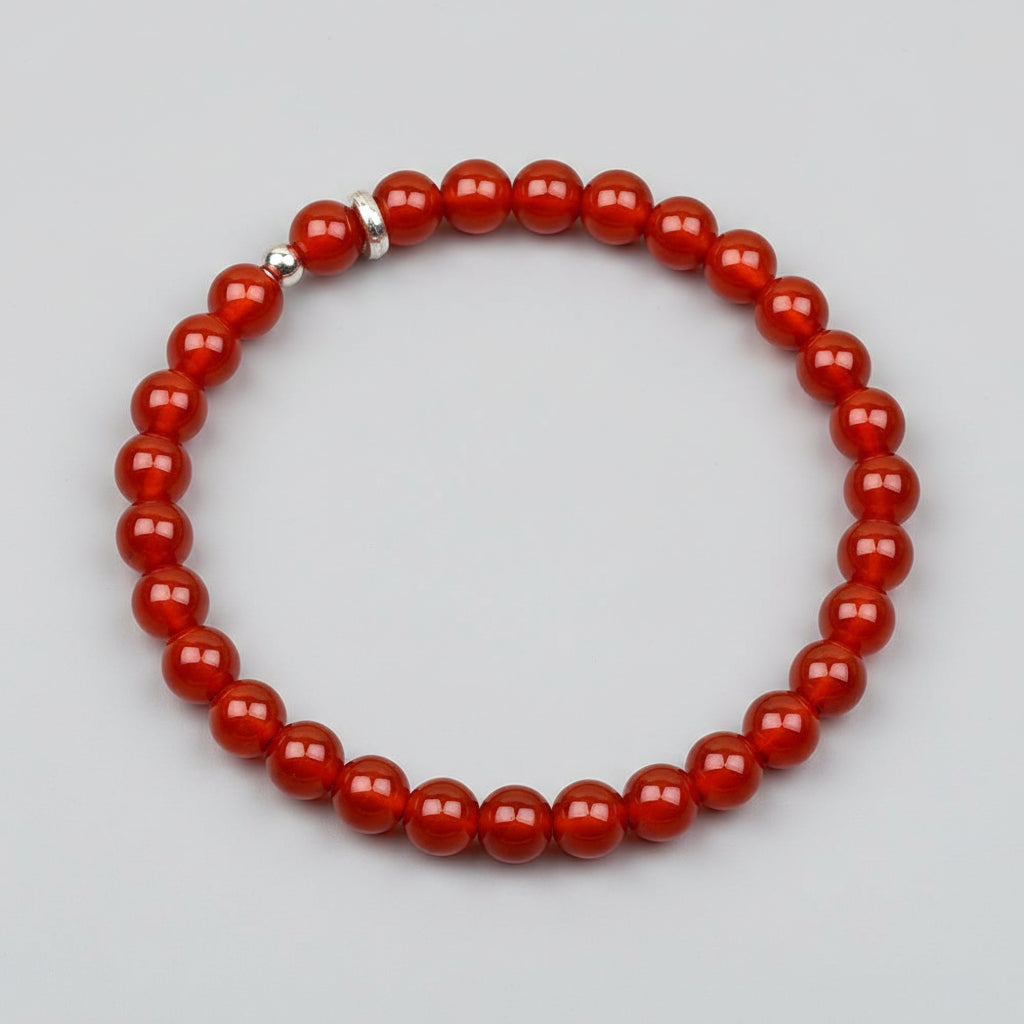 Natural Red Carnelian Bracelet-10 mm