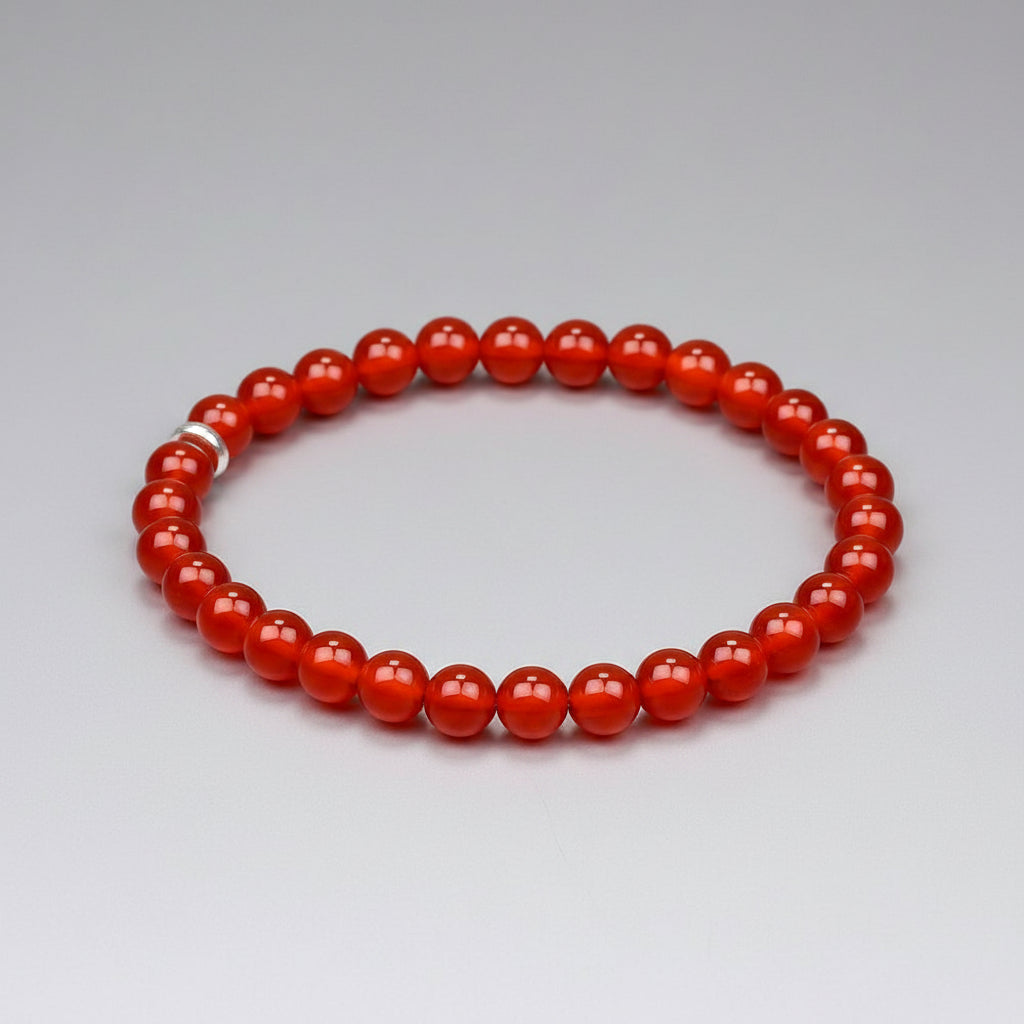 Natural Red Carnelian Bracelet-6 mm
