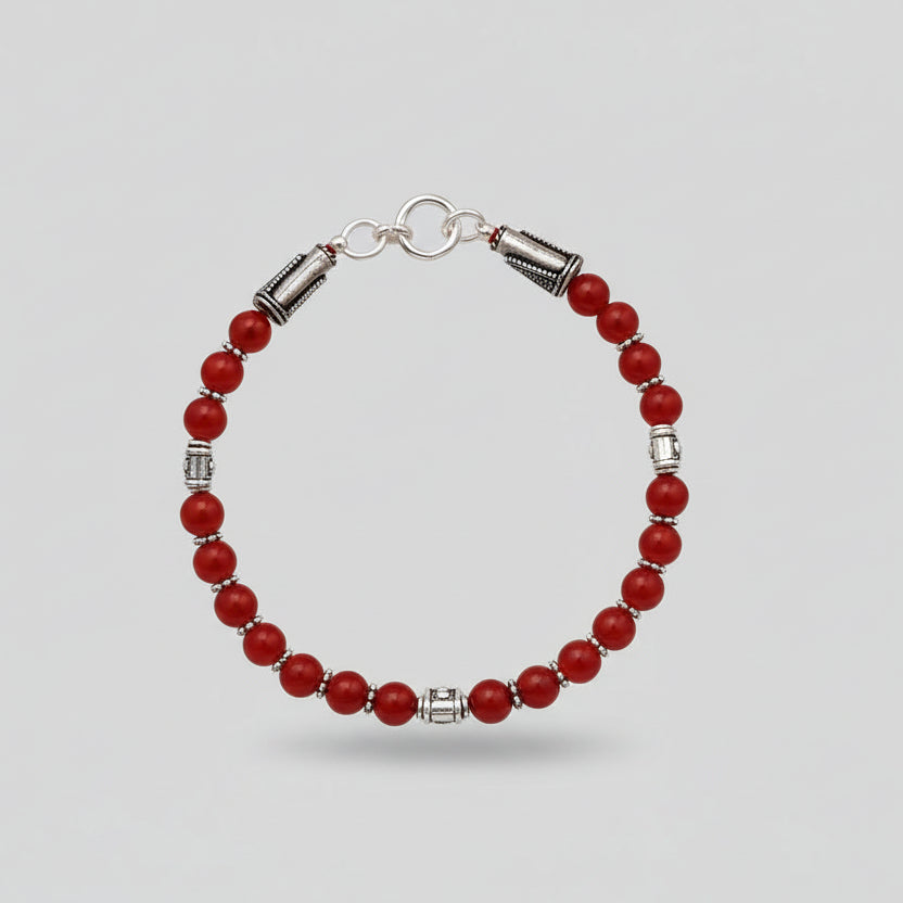 Red Carnelian Double Layer Bracelet-6 mm