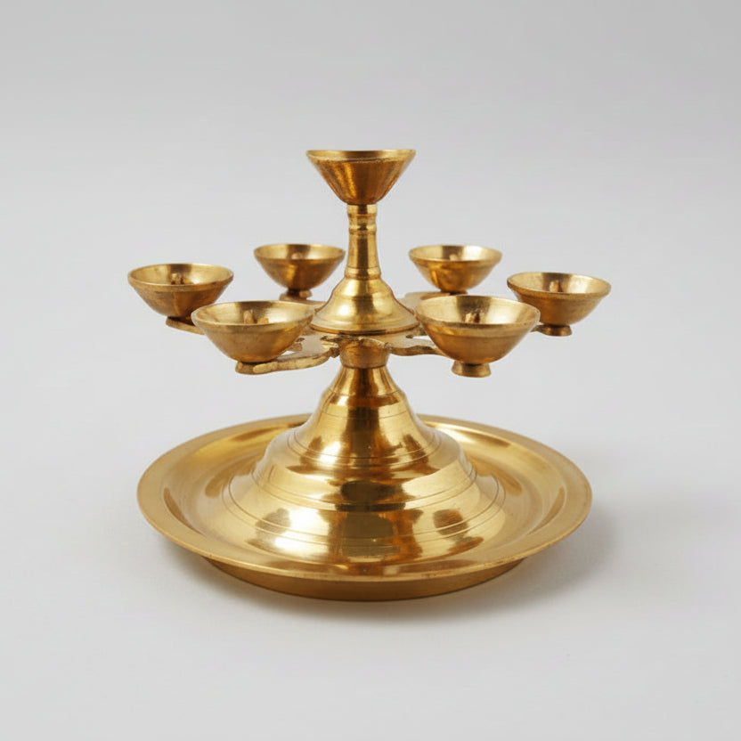 Multi Lamp Samai In Brass-Set of 2