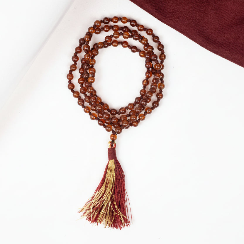 Gomed Round Mala-5 mm-108+1 Beads