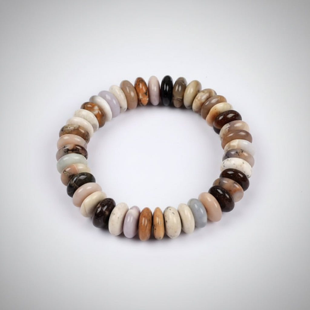 Opal Bracelet - Elliptical Beads-Thread