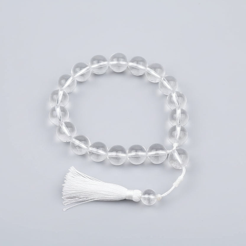 Round Sphatik Bracelet with Adjustable Thread-7 mm