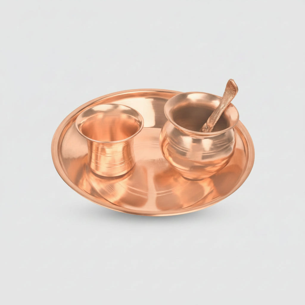 Puja Thali in Copper