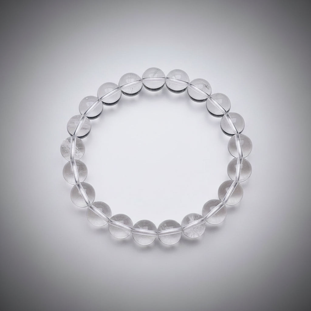 Round Sphatik Bracelet with Adjustable Thread-10 mm