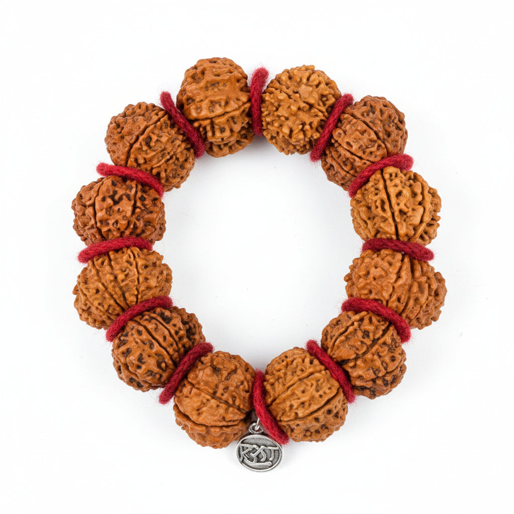 10 Mukhi Krishna Bracelet-Collector-Woolen Spacers