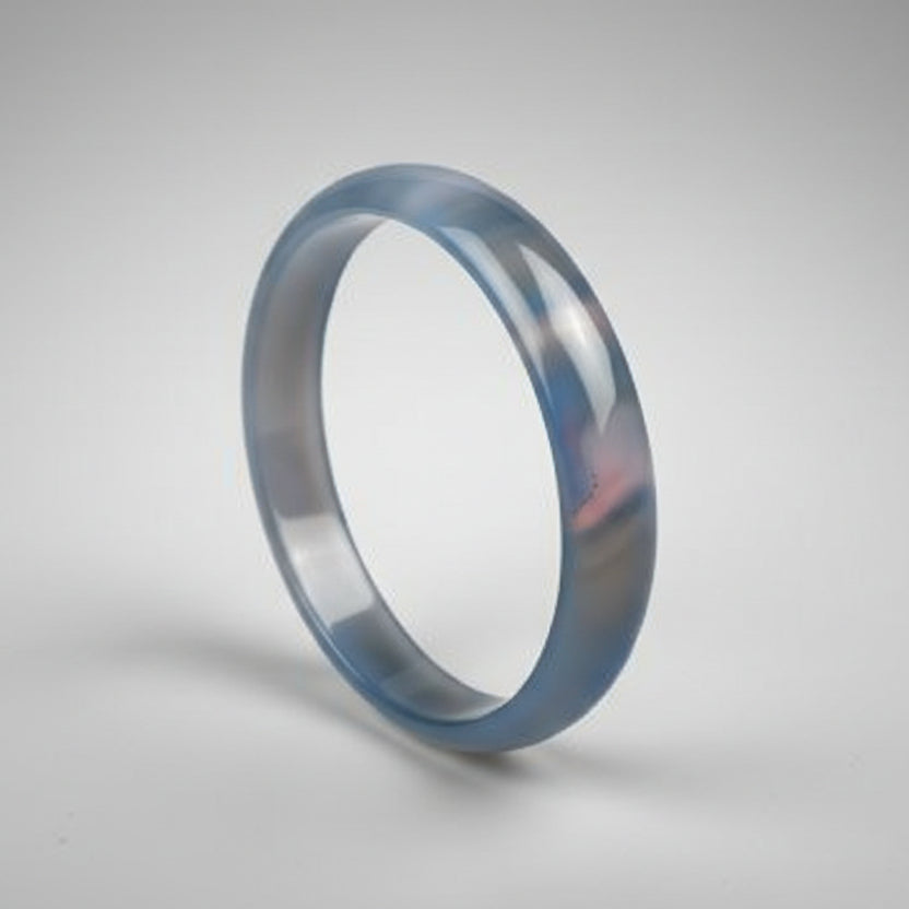 Blue Agate Bangle (VIII)