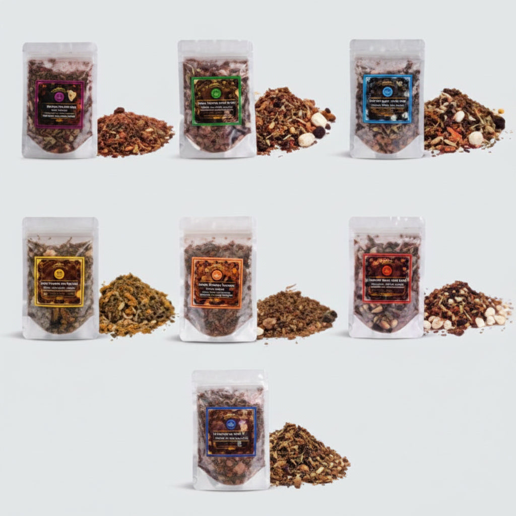 7 Chakra Hawan Samagri-All 7 Chakras Set