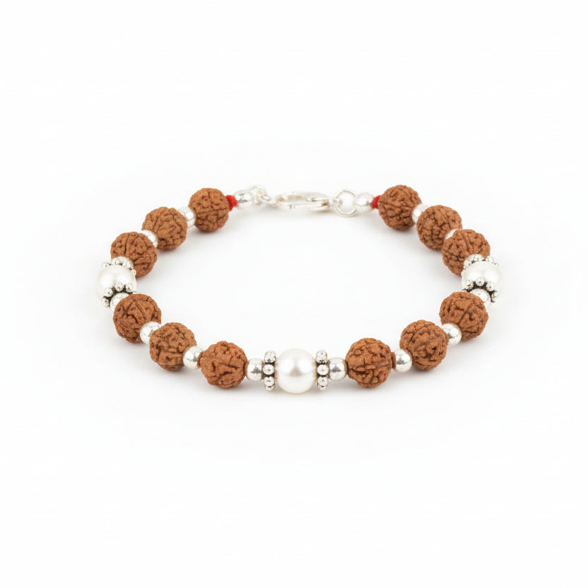 6 Mukhi Java Bracelet with Pearl