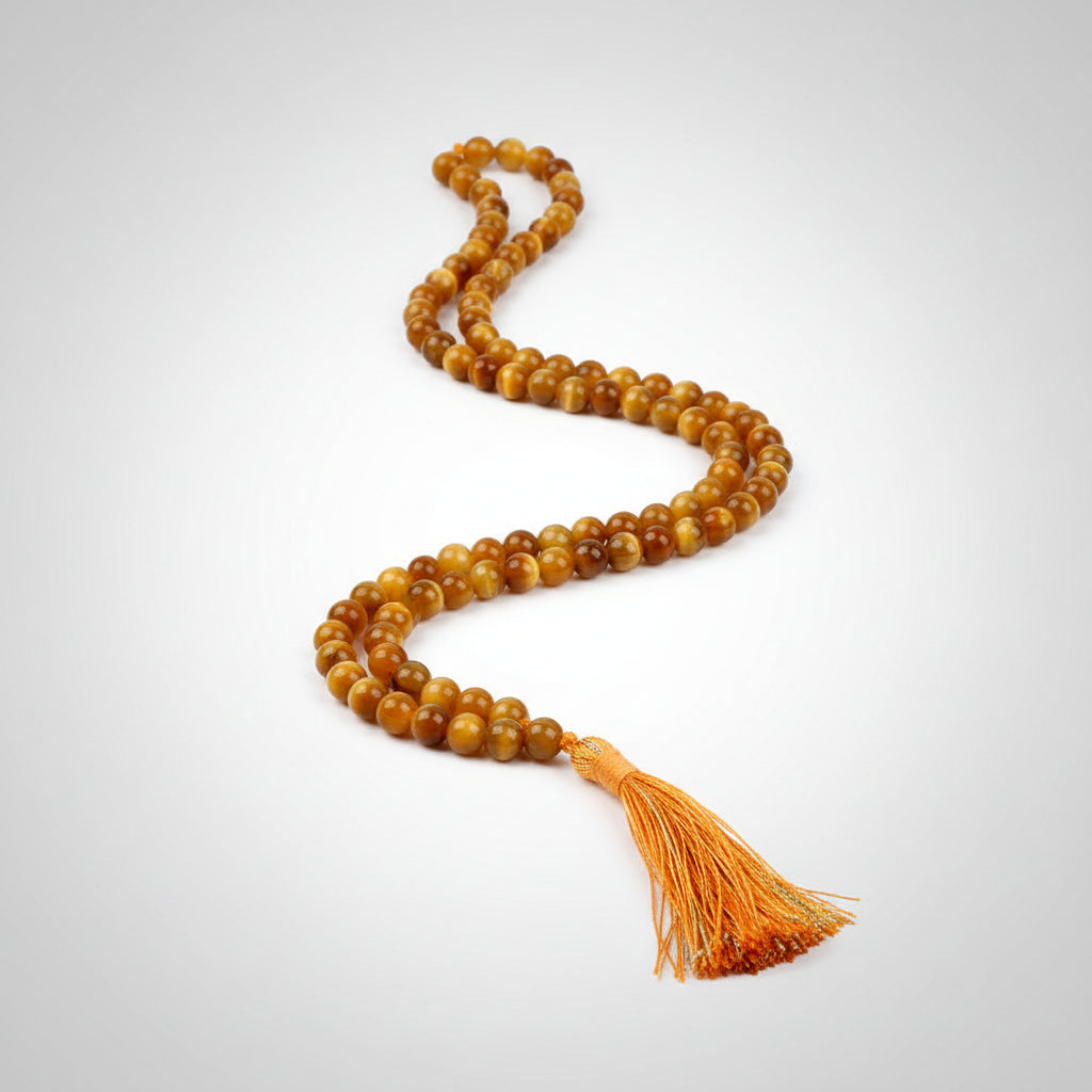 Brown Cat's Eye Mala-8 mm