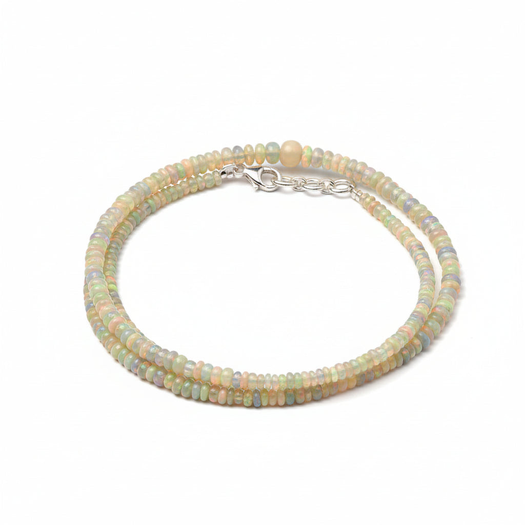 Opal Rainbow Fire Necklace-34.45 Carats