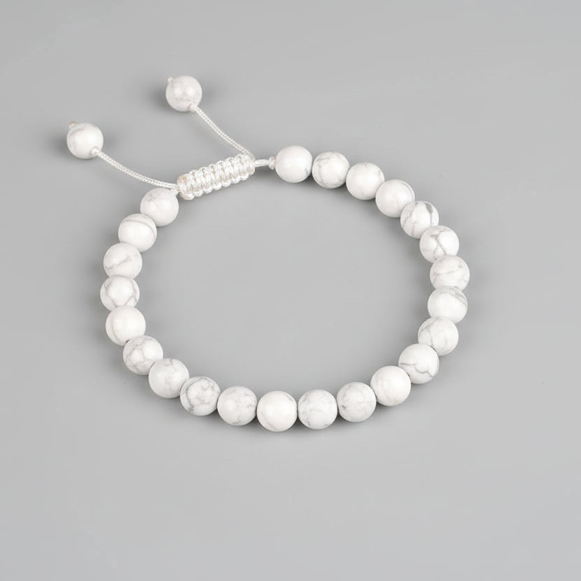 White Howlite Adjustable Bracelet