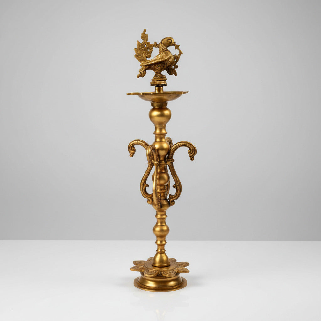 Peacock Samai Oil Lamp