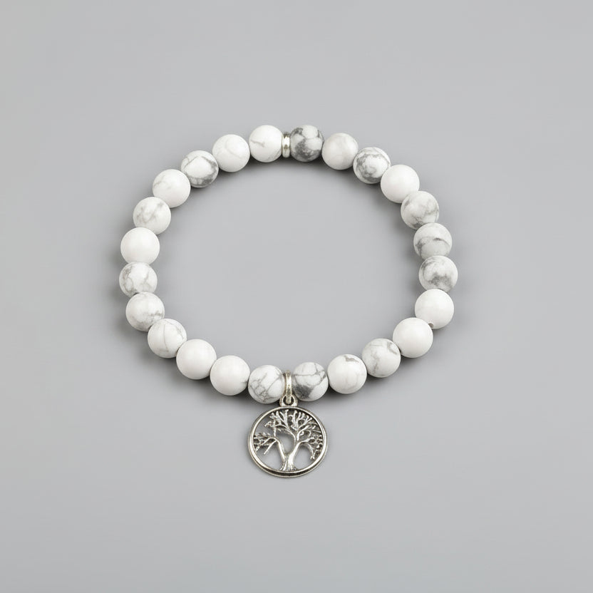Howlite Tree of Life Bracelet