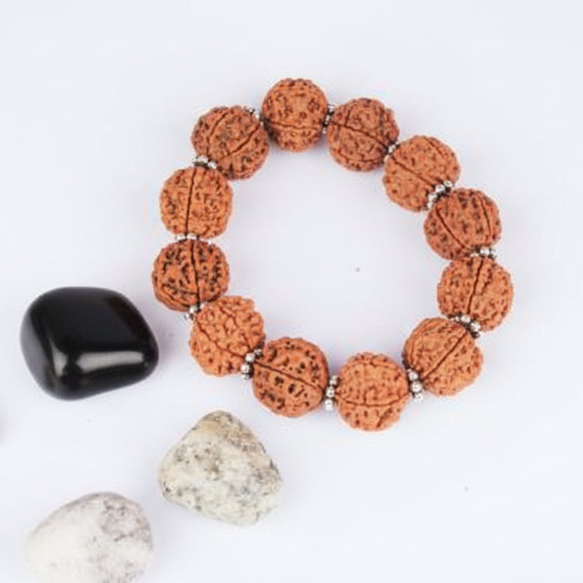 6 Mukhi Mangal Bracelet-Regular-Silver Chakri