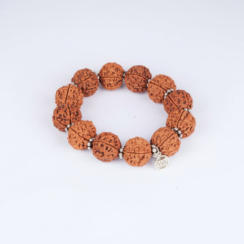 6 Mukhi Mangal Bracelet-Small-Woolen Spacers