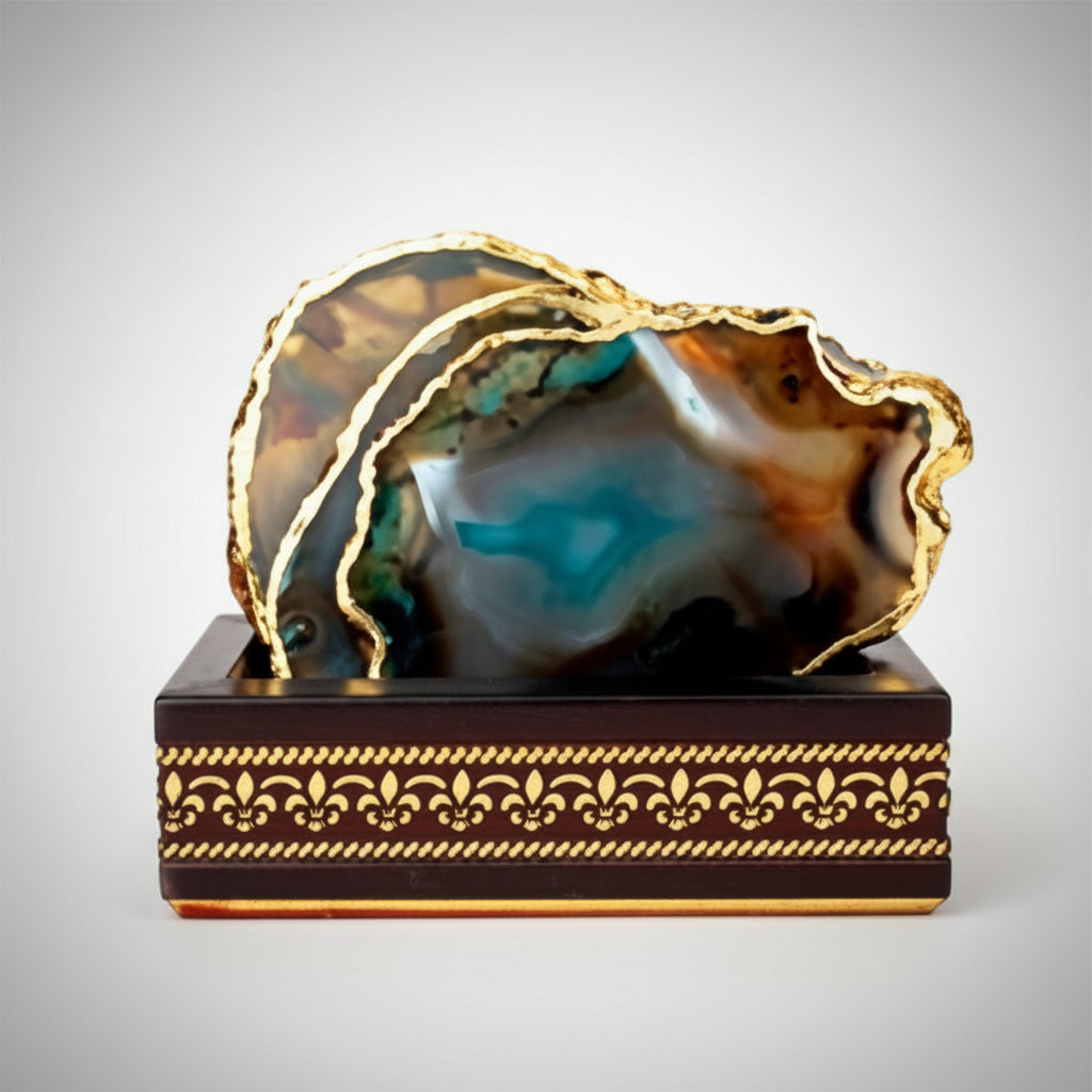 Gemstone Coasters-Purple