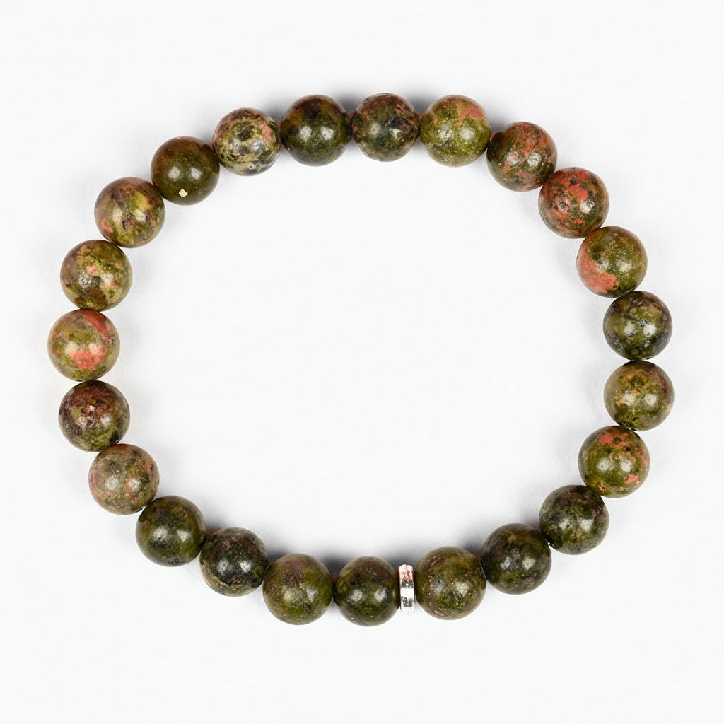 Natural Unakite Bracelet