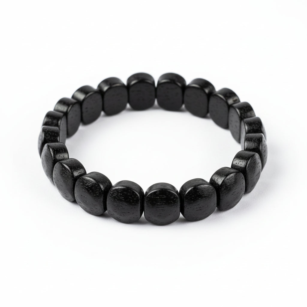 Black Jade Bracelet (Faceted Beads)