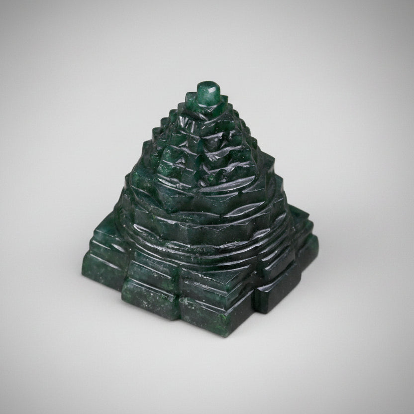 Green Jade Shree Yantra - 81 gms