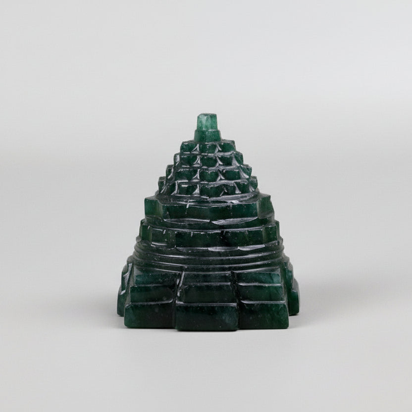 Green Jade Shree Yantra - 81 gms