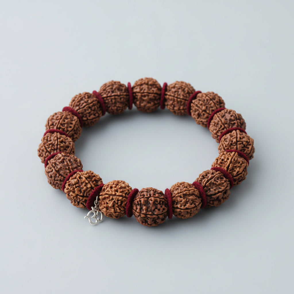9 Mukhi Durga Shakti Bracelet-Small-Silver Chakri