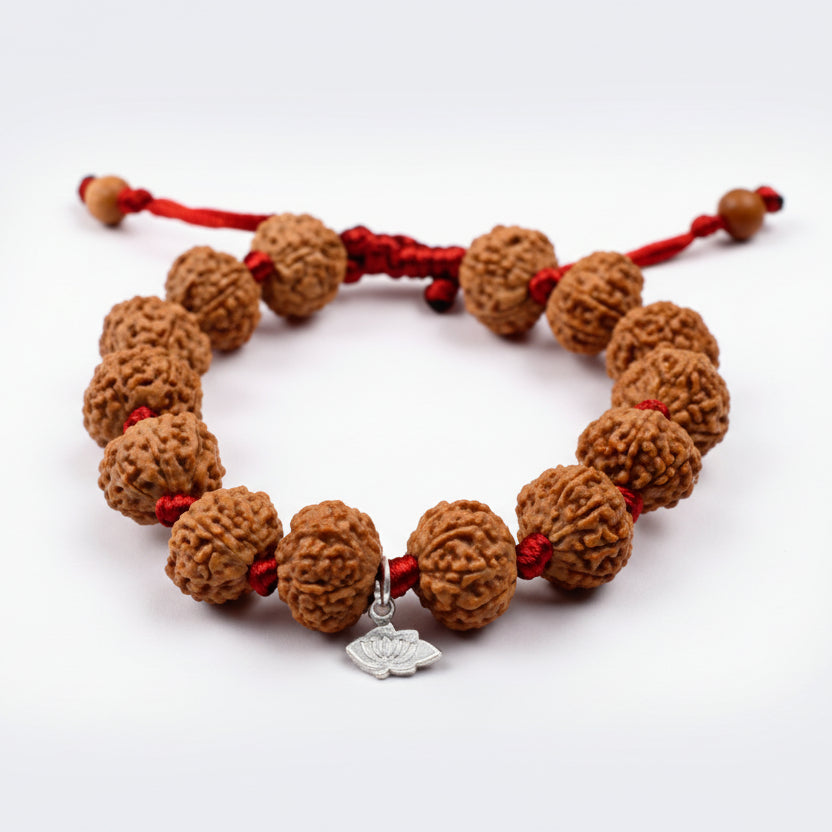 7 Mukhi Mahalaxmi Bracelet From Java In Silk Thread-12 mm