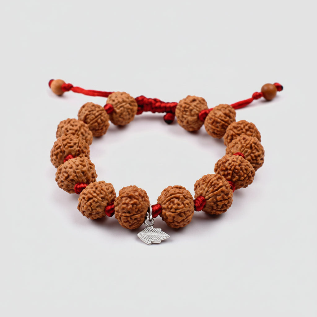 7 Mukhi Mahalaxmi Bracelet From Java In Silk Thread-11 mm