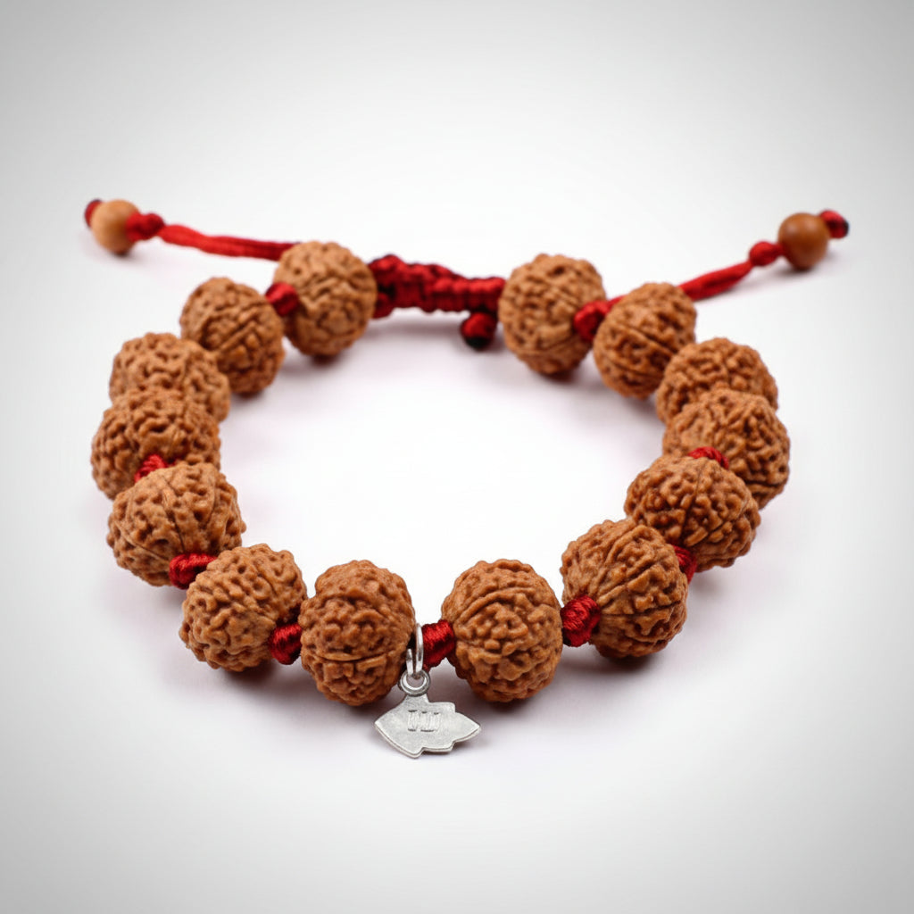 7 Mukhi Mahalaxmi Bracelet From Java In Silk Thread-7 mm